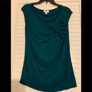 Teal Sleeveless LOFT top